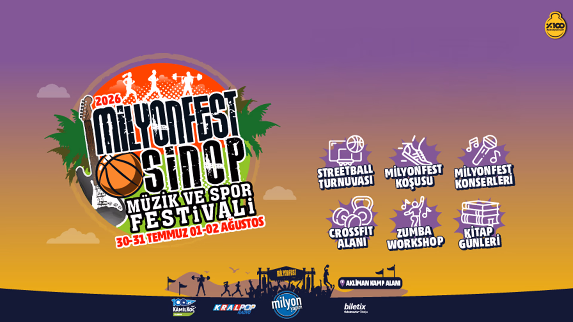Milyonfest Sinop - 2026 - Kamp Kombine card