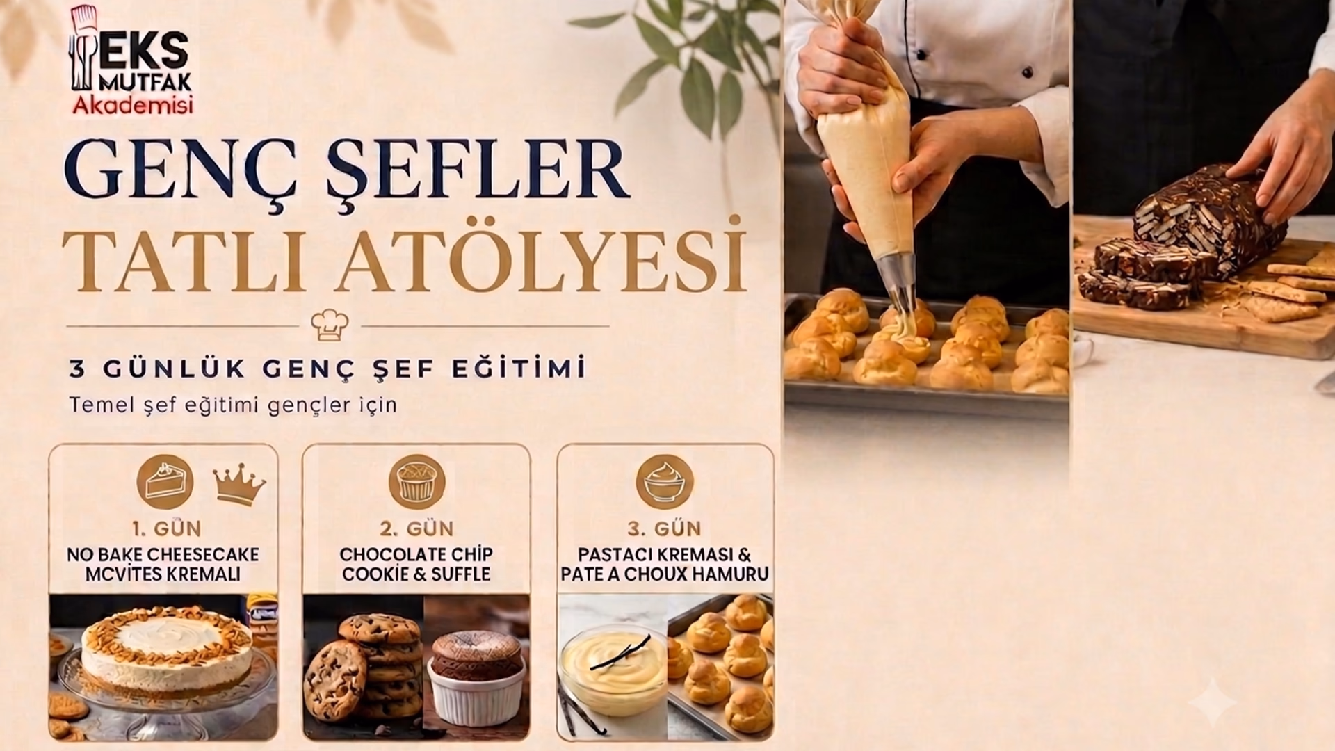 Genç Şefler Tatlı Atölyesi 11-17 Yaş