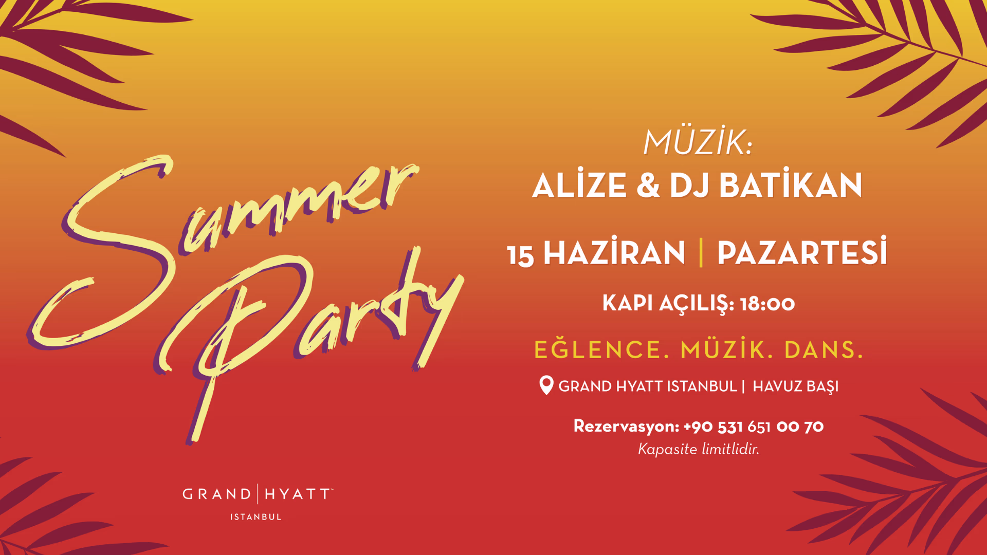 Summer Party card