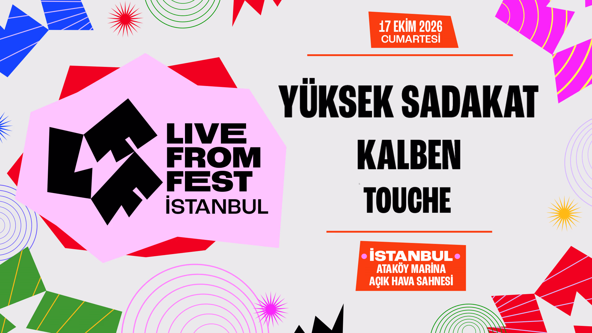 LFF - Yüksek Sadakat - Kalben - Touche konser afişi