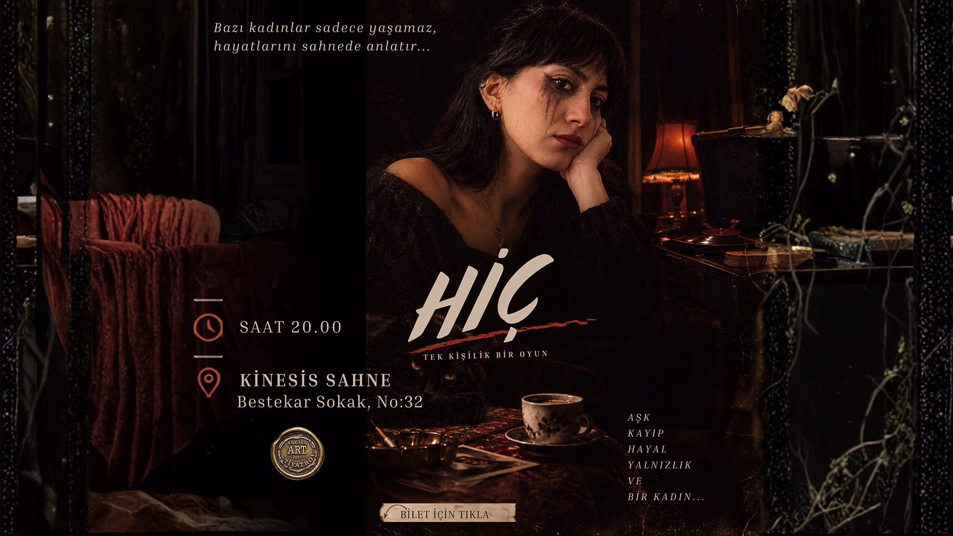 Hiç tiyatro afişi
