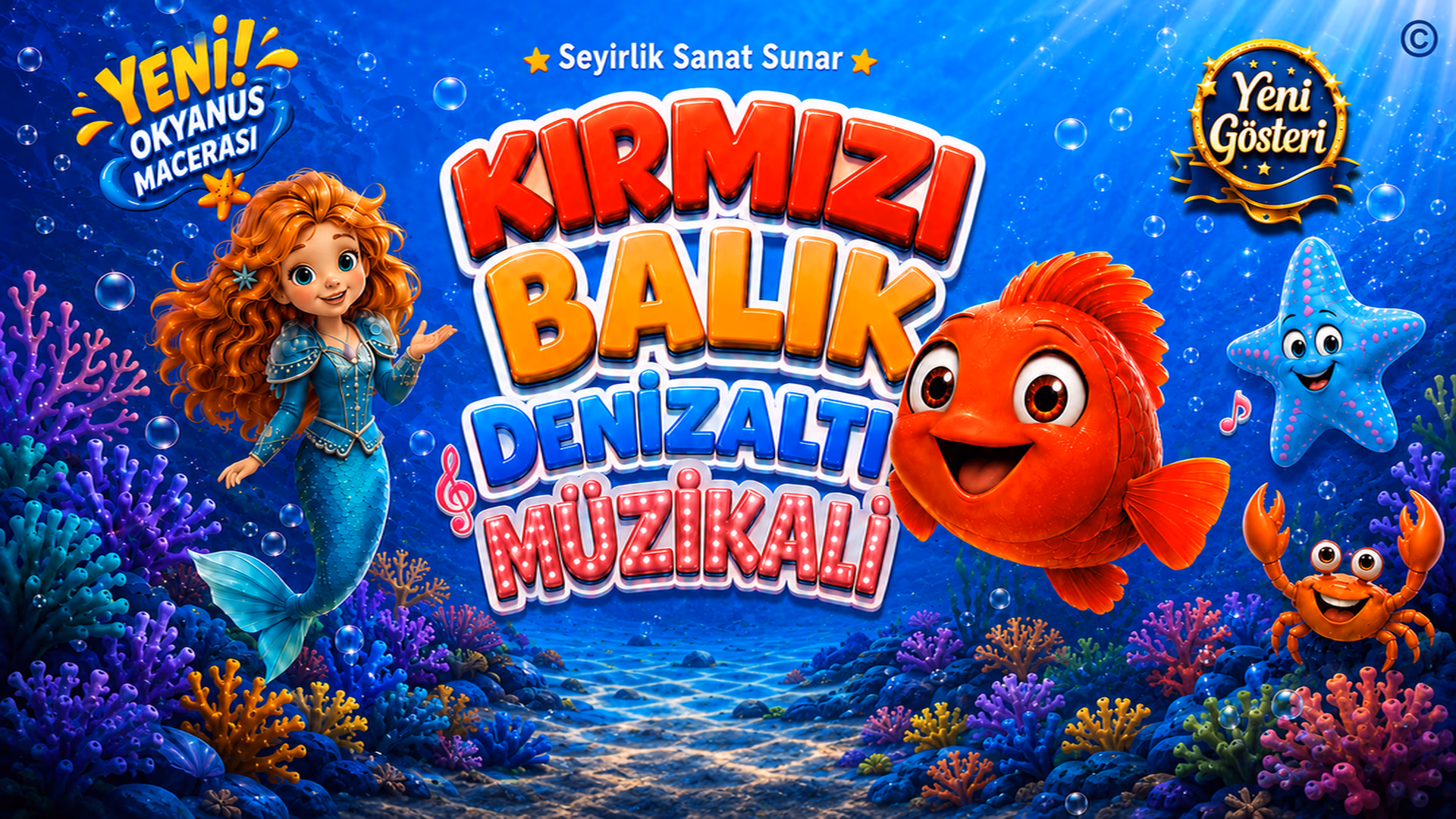 Kırmızı Balık Denizaltı Müzikali Yeni Okyanus Macerası
