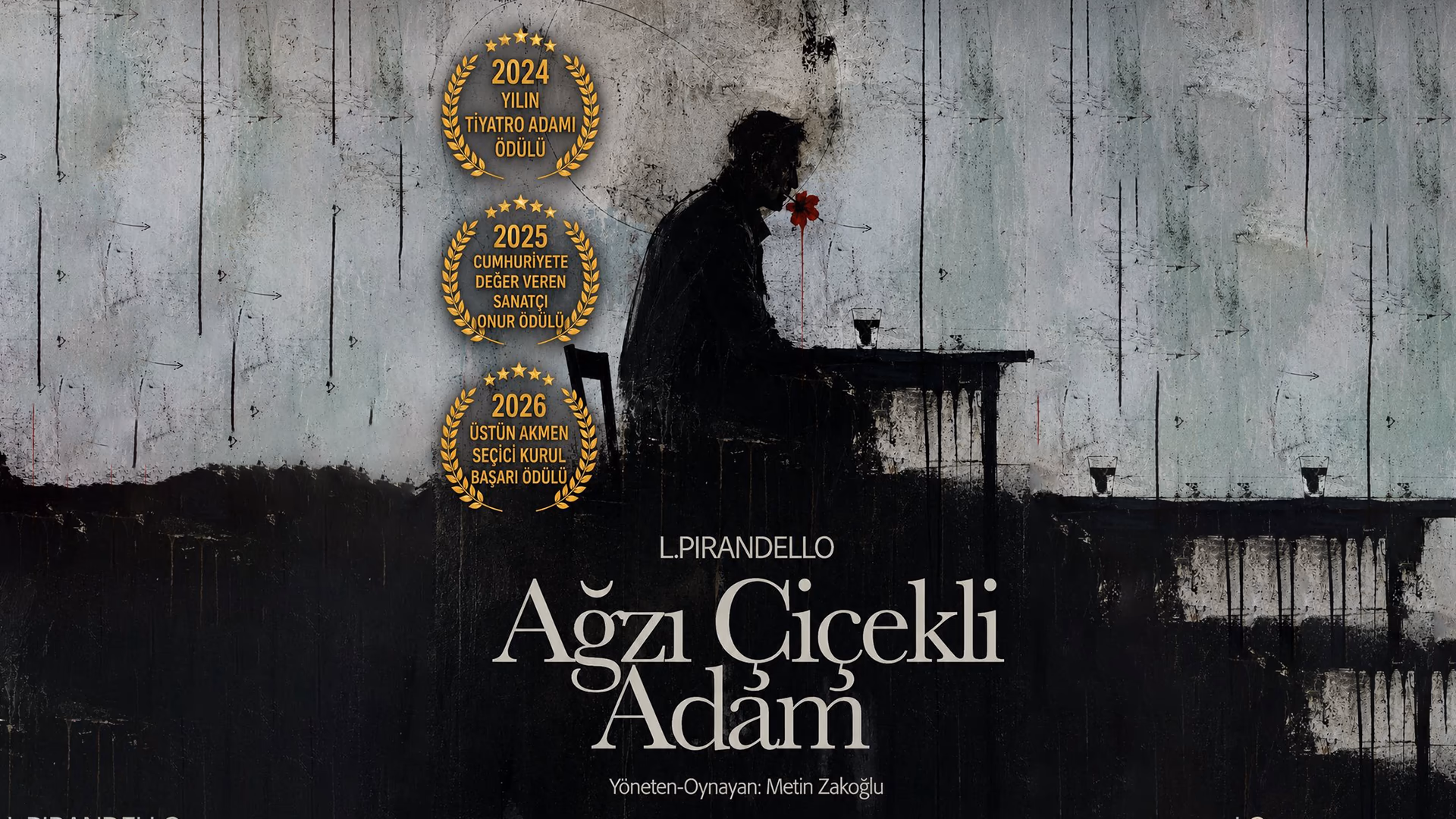 Ağzı Çiçekli Adam - Prömiyer card