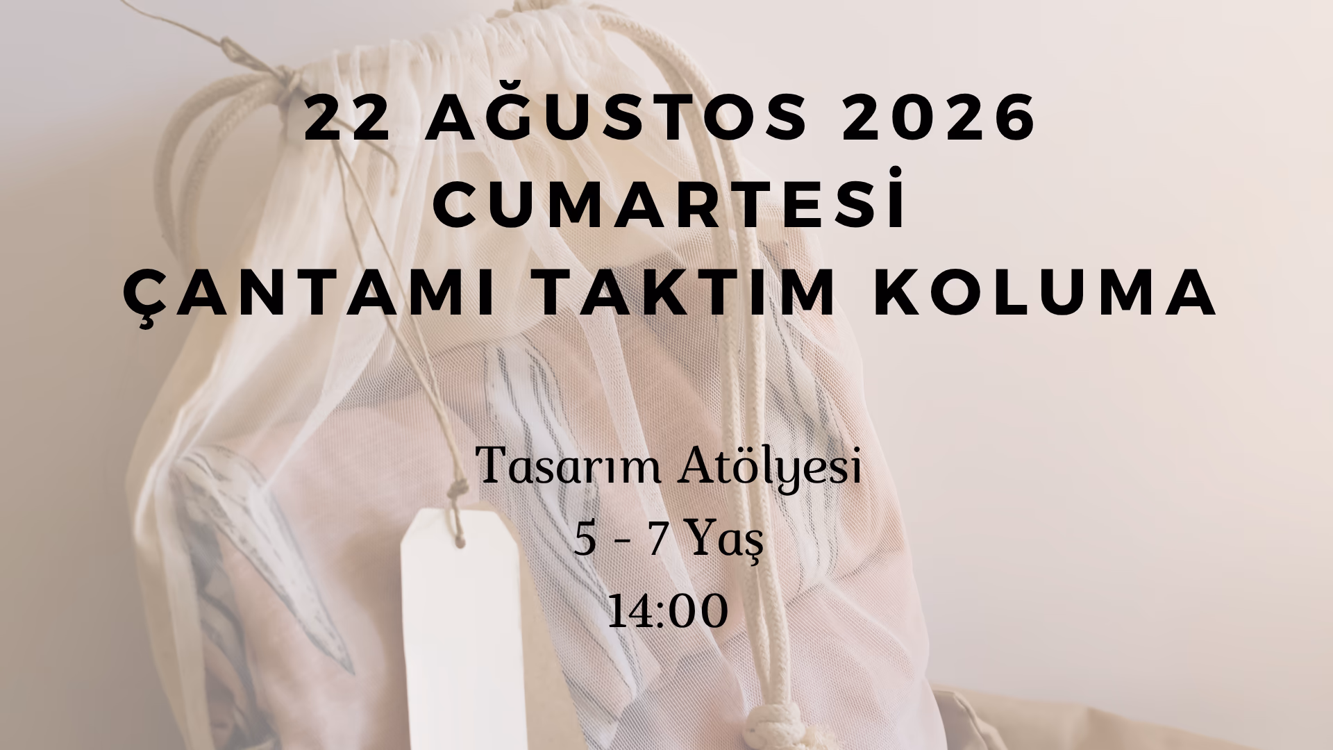 Çantamı Taktım Koluma 5-7 Yaş