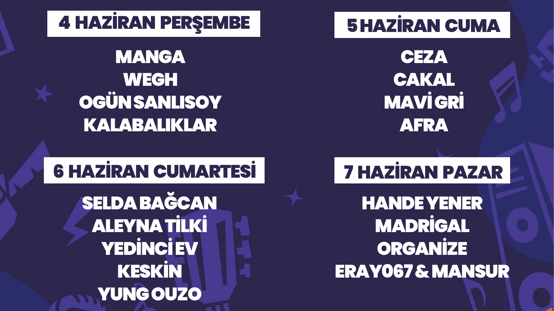 Ceza - Cakal - Mavi Gri - Afra - 2.Gün